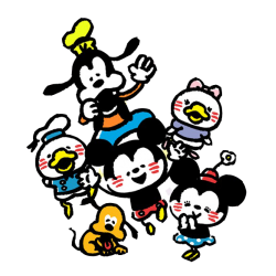 Mickey and friends