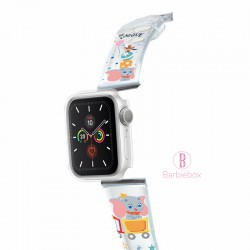 Disney Apple Watch透明PVC錶帶連保護殻(小飛象可愛風)