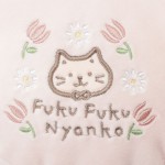 日本Fuku貓咪花花系列花朵Cushion(粉紅)