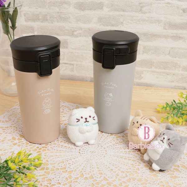 日本Fuku貓咪【咖啡廳限定】保溫/保冷真空不銹鋼咖啡瓶(兩款選)