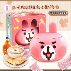 [台灣製] 粉紅兔兔蜜莉菲酥立體造型桶