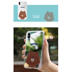 LINE熊大鏡面iPhone case漢堡包款(多型號可選)