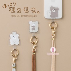 日本Mokomoka熊熊手機斜背帶(三款選)