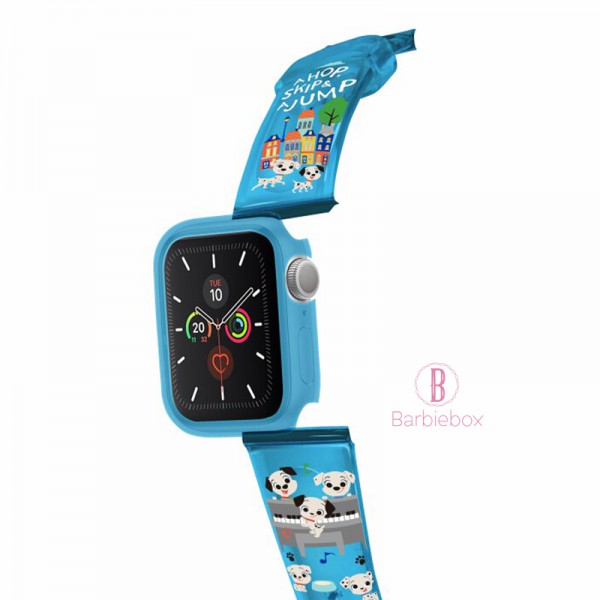 Disney Apple Watch透明PVC錶帶連保護殻(101班點狗可愛風)