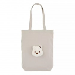 [日本White Pooh牛奶蜜糖系列]維尼毛毛頭仔Tote bag