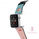 [割引品]迪士尼 Apple Watch十字紋牛皮錶帶(小魚仙)38-40MM