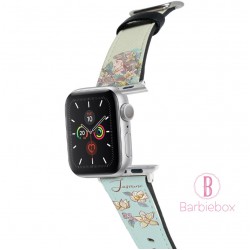迪士尼公主柔風系 Apple Watch十字紋牛皮錶帶(茉莉)