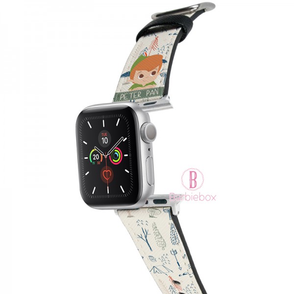 迪士尼 Apple Watch十字紋牛皮錶帶(小飛俠)