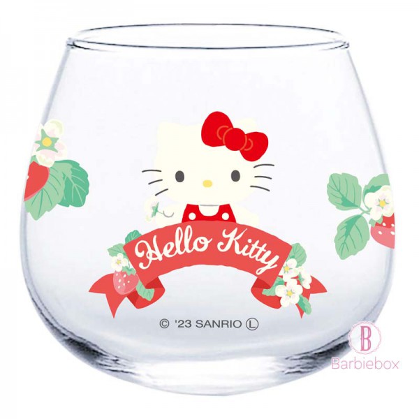 [日本製] Sanrio不倒翁玻璃杯(Hello Kitty)