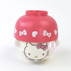 [日本製] Sanrio油畫陶瓷碗二合一套裝(Hello Kitty)