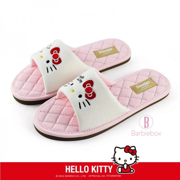 Sanrio高級菱格款室內拖(Hello Kitty)