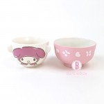 [日本製] Sanrio油畫陶瓷碗二合一套裝(Melody)