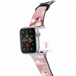 迪士尼 Apple Watch十字紋牛皮錶帶(毛茸Fluffy系列勞蘇)
